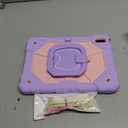 Case for iPad (A16) 11th/10th Generation 11/10.9 Inch 2025/2022, Ubearkk for iPad a16 case with Screen Protector, 360 Degree Rotating Stand Shoulder Strap Pencil Holder, Purple Pink