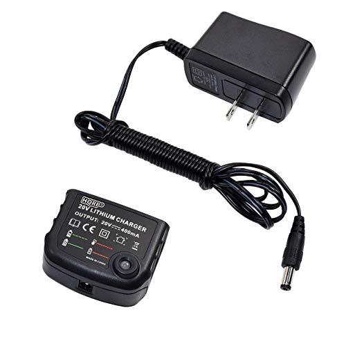 HQRP 20V Li-Ion Battery Charger Compatible with Black and Decker LDX120C LDX120PK LDX120SB LDX220SB SSL20SB SSL20SB-2 BDCDE120C BDCDMT120 BDC120VA100 LD120CBF LD120VA Electric Drill