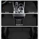 Floor Mats & Trunk Mat Custom for Jeep Grand Cherokee & Dodge Durango 2016-2021/Grand Cherokee WK 2022 (Not for L) All Weather TPE Rubber Cargo Liner Automotive Full Set Accessories- Black