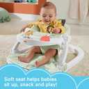 Fisher-Price Portable Baby Chair Sit-Me-Up Floor Seat with Snack Tray and Developmental Toys, Puppy Perfection