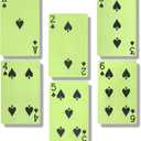 2 Decks Green Playing Cards, Green Deck of Cards, Easy to Shuffle, Paper Poker, Party Supplies, Gift Idea