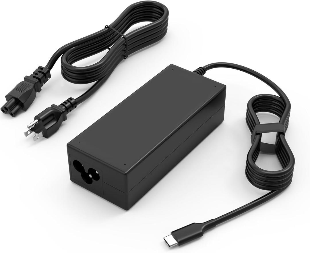 45W USB-C Laptop Charger Compatible with HP Chromebook Computer and More USB Type C Fast Charging Power Adapter