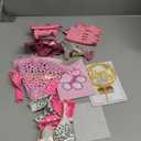 AROIC Dog Birthday Bandana Set, Pet Party Decorations Kit with 2 Bandanas, Fun Pet Birthday Party Decorations for Small Medium Dogs Pets, Cute Puppy Celebration Outfit with Hat, Bow Tie & Balloons