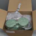 4 Pcs No Mess Small Bird Feeder Parakeet Water Dispenser Set Automatic Clear Parakeet Feeder Acrylic Watered Cage Accessories for Canary Budgie Lovebirds Finches(Green)