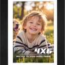 Xzwenru 18x24 Black Oak Picture Frame, Oak Solid Wooden HD Glass, 1 Pack