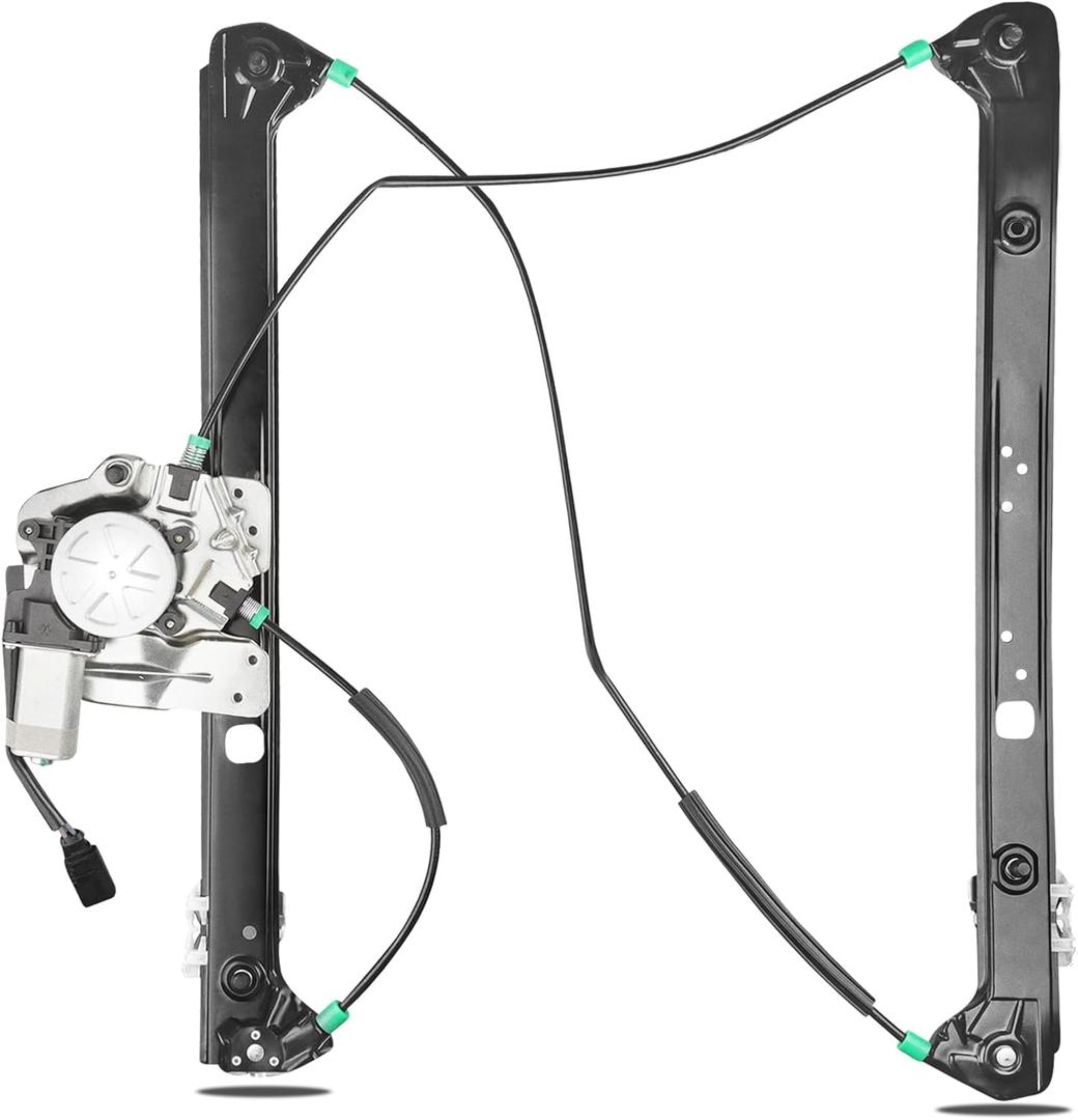 Front Passenger Side Power Window Regulator with Motor Replacement for BMW X5 E53 Sport Utility 2000 2001 2002 2003 2004 2005 2006, Right, 741-489