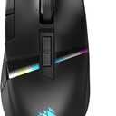 Corsair DARKSTAR RGB Wireless Gaming Mouse for MMO, MOBA - 26,000 DPI - 15 Programmable Buttons - Up to 80hrs Battery - iCUE Compatible - Black
