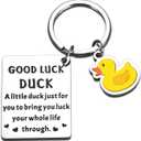 ZZP Stocking Stuffers for Teen Girls Boys, Popular Gifts for College Boys Girls, Duck Keychain Duck Gifts for Women, Postive Lucky Ducks Charms Ducking Key Chain