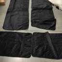 Arfntevss Waterproof Sectional Couch Covers L Shape Washable Velvet Sofa Cover for Sectional Non Slip Large Corner Slipcovers Dog 6 Pcs Universal U Shaped Furniture Protector (Black, XX-Large)