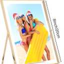 Gold 6x8''Floating Photo Frame Set of 2,For Photo Sizes (3.5x5''4x6''5x7''),Simple Metal beaded floating Picture Frames 5x7'' Gold for Tabletop/Shelf,Classy Gift Choice for Wedding,Thanksgiving