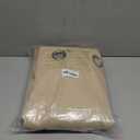 NICETOWN Bedroom Full Blackout Curtain Panels, Super Thick Insulated Window Covers, Complete Blackout Draperies with Black Liner for Short Window(Biscotti Beige, Set of 2 PCs, 52 by 63-inch)