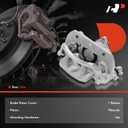A-Premium Disc Brake Caliper Assembly with Bracket Compatible with Toyota Camry 2018-2024, Avalon 2019-2022 - Rear Driver and Passenger Side