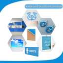 2 x 2 Pack 8'' x 12'' Opaque SkyBlue Acrylic Sheet, 3mm Thick Acrylic Plexiglass Boards for Laser Cutting and DIY Craft Projects