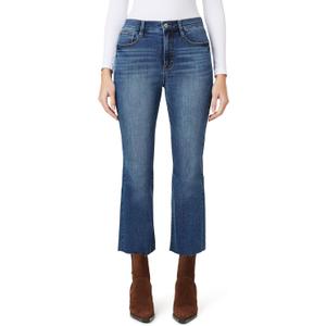 WallFlower Women's Fearless Curvy Super High-Rise Denim 27" Bootcut Ankle Insta Vintage Juniors Jeans (Blue)