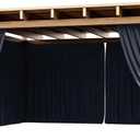 4-Panel Gazebo Curtain, 1214ft Waterproof Outdoor Privacy Panels with Zipper, Designed for Patio & Backyard Gazebo Tent (Curtain Only)