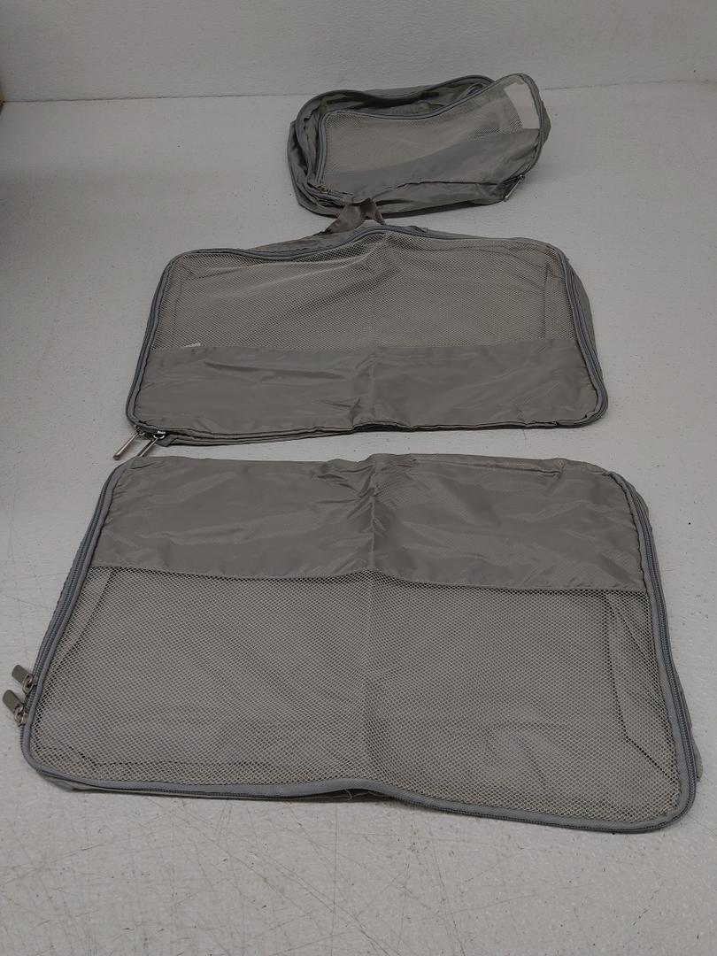 3 Pcs Packing Organizers Set for Suitcases (Grey)