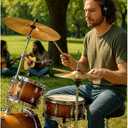 Boom Cymbal Stand Double Braced Adjustable Height 27.5"-52.7", Heavy Duty Double Braced Legs, Medium Weight Boom Stand with Gearless Cymbal Tilter (US Spot)