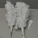 2FT Artificial Christmas Tree White Tabletop Christmas Tree with Plastic Stand Mini Xmas Pine Tree for Party Supplies Indoor Outdoor Holiday Home Decoration(White)