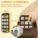 Bilingual Baby Phone Toy Phone for Toddler 1-3, Fun Early Learning Musical Baby Toys for 6-12 Months with Sounds and Light, English/Spanish, Gift for 1 Year Old Boys Girls Kids Infant, Orange