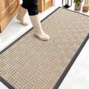 OLANLY Front Door Mat Outside Entrance 59x23, Heavy-Duty Rubber Doormat