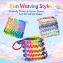 Kirosy Loom Refill Loops, 1000PCS Elastic Weaving Bands in 10 Colors for 7" Potholder Looms, Durable Craft Refill for DIY Weaving Projects
