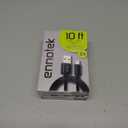 2 x Super Long <10 FEET> Nylon-Braided USB to 8pin Lightning Charging Cable  Charge Cord Compatible with iPhone 5-14, Airpods 1,2,3, Pro1,2, Airpods Max w/Quality Aluminum Connectors (Black)