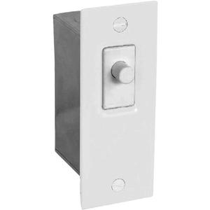 1 Pc, Steel, Powder Coated White Door Jamb Switch Kit For Indoor Use On Sliding Or Hinged Doors