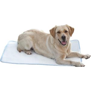 petfelix Dog Cooling Mat, Chew & Scratch Resistant QMAX>0.5 for Large Dogs Up to 80 lbs, XL 43''*28'' Machine Washable Non-Skid Portable Easy to Fold Crate Pad