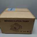 Under Desk Elliptical Exercise Machine, Ellipse Leg Exerciser as Seen on TV with Remote, 15 Adjustable Speed, Portable Leg Exerciser While Sitting for Seniors, Quiet Elliptical Machine for Home Office