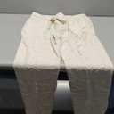 Linen Suit 3 Pieces Vintage Retro Wedding Prom Suits Slim Fit Jacket Blazer Groom Tuxedos, Size XL, Ivory