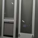 Cat Dog Door for Sliding Glass Door - Sliding Glass Small Pets Door with Lockable Weather Proof Panel - Adjustable Height 76.38" to 81.1"