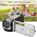 Vintage Video Camera Camcorder, 16Mp Cam Corder, 1080P Digital Camera, 2.4 Inch Rotatable Screen Camcorder, 16X Zoom HD Video Recorder with Fill Light for Teens Beginner Adult