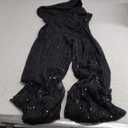 SESSRYMNIR Women's Sparkly Sequin Jumpsuit Ladies Shiny Sequin Overalls Pants M