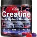 Creatine Monohydrate Gummies Complex 8000mg for Men and Women, Containing L-carnitine & Taurine, Build Muscle, Boost Energy, Faster Recovery, Pre-Workout Supplement, Raspberry & Blackberry, 120 Count