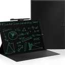 LCD Writing Tablet for Adults: 9.5 inch with Leather Case Reusable Erasable Notepad