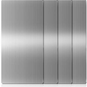 Gisafai 4 Pcs Stainless Steel Hand Dryer Wall Splash Guard 32 x 16 Inch Wall Splash Guard Backsplash Protector Panel with Ultra Strength Adhesive for Bathroom, Kitchen, Restroom