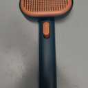 Aumuca Skin Friendly Self-Cleaning Slicker Brush for Dogs & Cats, Gentle Pet Grooming Tool for Shedding & Deshedding, Efficient Hair Remover for Long & Short Haired Pets (Green)