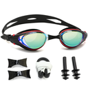 Nearsighted Swim Goggles, Shortsighted Optical Swimming Goggles No Leaking Anti Fog UV Protection for Adult Men Women -4
