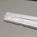 DEZ FURNISHINGS Cordless 1" Light Filtering Pleated Shade, Fabric, 28.5"W x 64"H, White