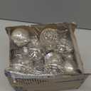 Clear Plastic Christmas Ball Ornaments, 30ct 2.36 Inch Champagne Balls for Tree Decoration - Shatterproof for Holiday Wedding Party Gifts