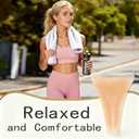 3 Pack Camel Cover Women's Seamless Silicone Underwear Liners, Anti-Chafing Invisible Pads for Leggings, Large