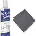 loukin Non-Toxic Whiteboard Cleaner, 8.5 fl oz Dry Erase Board Cleaner, Whiteboard Cleaning Spray with Cloth, Removes Stubborn Marks from Whiteboards
 (1 Count (Pack of 1))