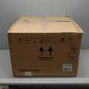 Self Cleaning Litter Box, Automatic Cat Litter Box with APP Control, Odor-Free Waste Disposal Includes Trash Bags, Large Waste Bin, Open-Top, for Multiple Cats, White & Khaki