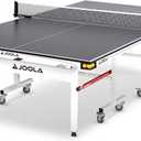JOOLA Rally TL Professional MDF Indoor Ping Pong Table w/Quick Clamp Table Tennis Net & Post Set - 10 Minute Easy Assembly - Corner Ball Holders - Tournament Quality - Includes Playback Mode (18mm, Standard)