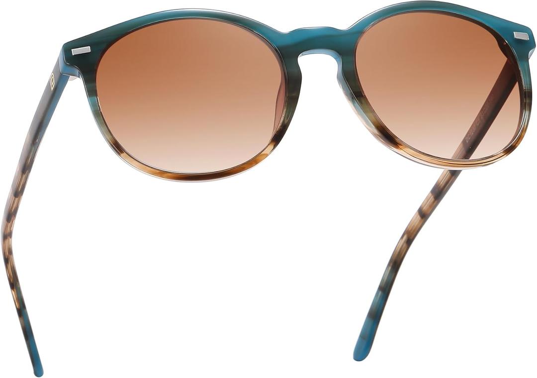 DUCO Polarized Sunglasses for Women Retro Round Women's Sunglasses Classic Vintage UV400 Shades DC1230
