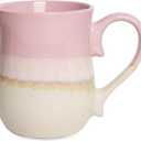 Bosmarlin Large Ceramic Coffee Mug, 20 Oz, Big Tea Cup for Office and Home, Dishwasher and Microwave Safe (Pink, 20 Oz)