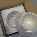 Butter Crock with Lid for Countertop - Ceramic French Butter Dish for Spreadable Soft Butter, Butter Container Holder with a Water Seal, Housewarming Gift, Kitchen and Home Decor, Speckled White