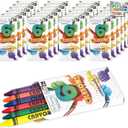 ArtCreativity Crayons Bulk Set - 50 Crayon Packs - 6 in Each Pack - 300 Total - Crayons for Kids in Red, Orange, Yellow, Green, Blue, Purple - Bulk Coloring for Classroom and Party Favors