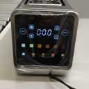 4-Slice Smart Toaster with Digital Touchscreen & 1-Touch Memory for Family | Stainless Steel, Extra-Wide Long Slots for Bagels & Artisan Bread | All-in-One Defrost, Reheat & Single-Slice Modes