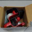 2-Pack Wrapping Paper Cutter with Wheels & Tape Dispenser - Gift Wrap Tool Kit with Replaceable Blades for Christmas, Birthday - Safe, Efficient, and Precise Cutting (Red)